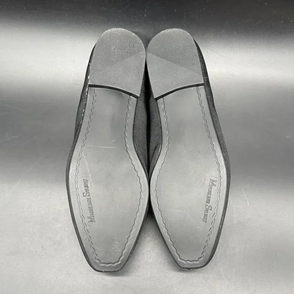 Vintage Womens Flats Shoes Madeline Stuart 1990s Size 6 Black Colorful Bow - Picture 6 of 11